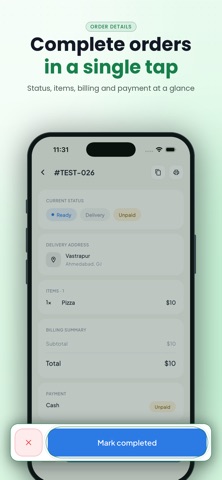 Online Order Taking App Screenshot 2 of 8