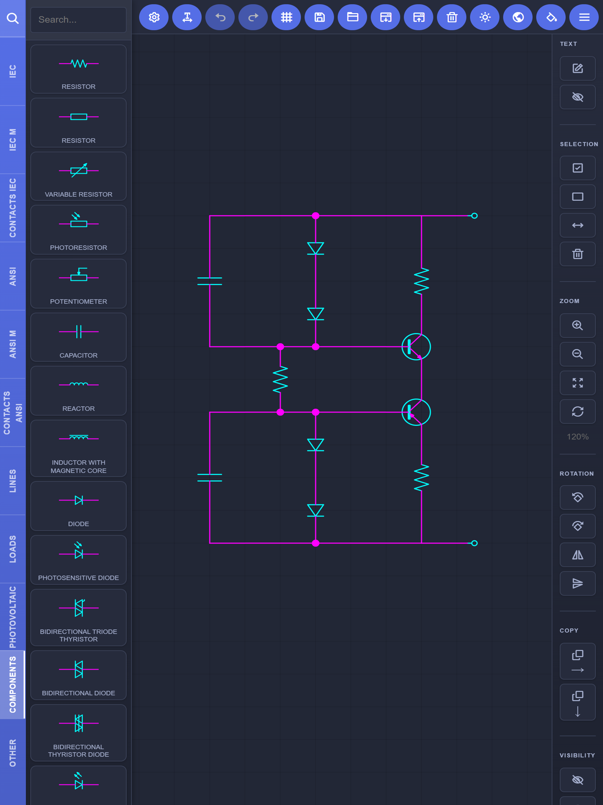 Electrical Schematics: Canvas screenshot 12