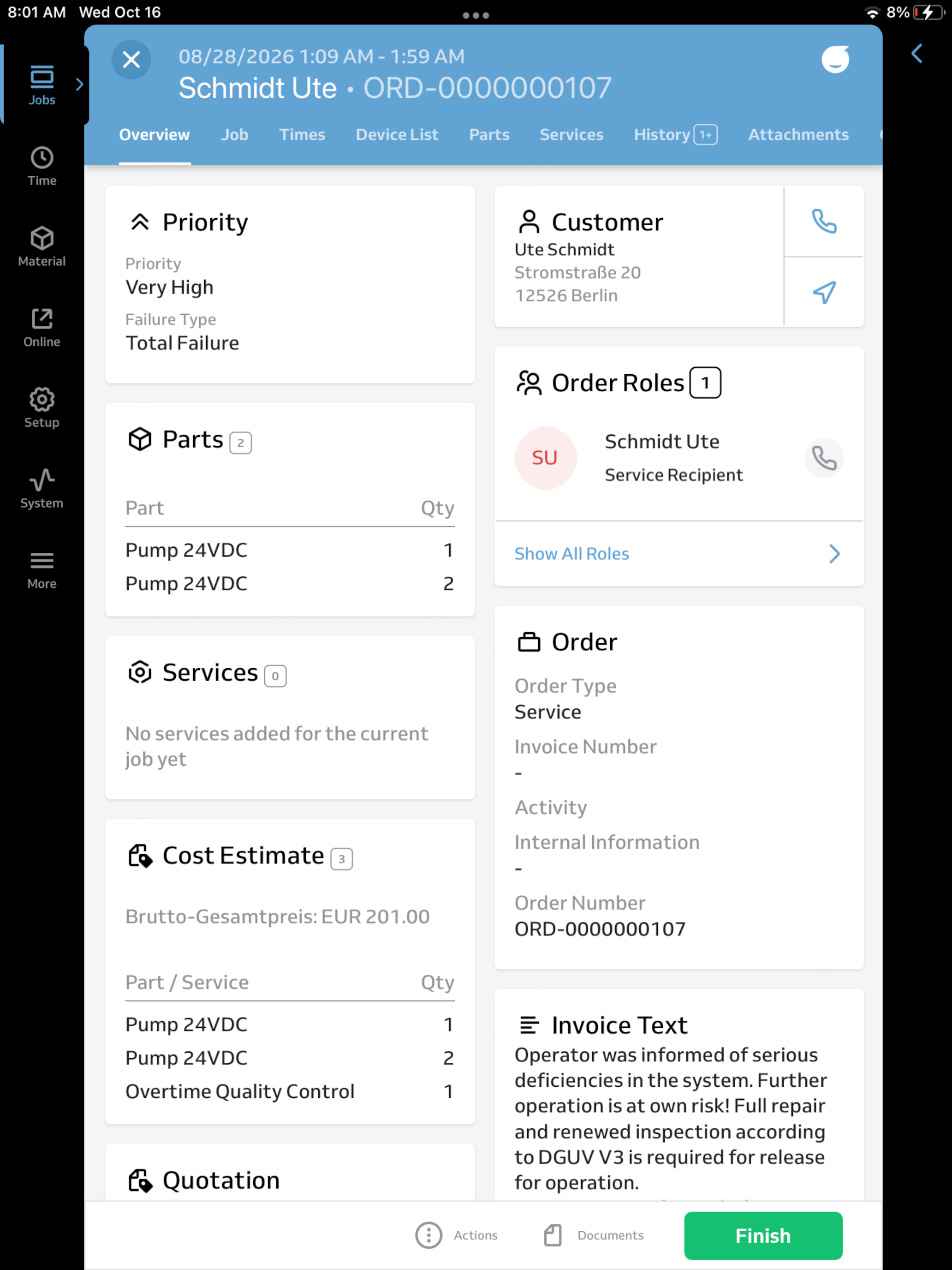 SERVICE 1 Mobile