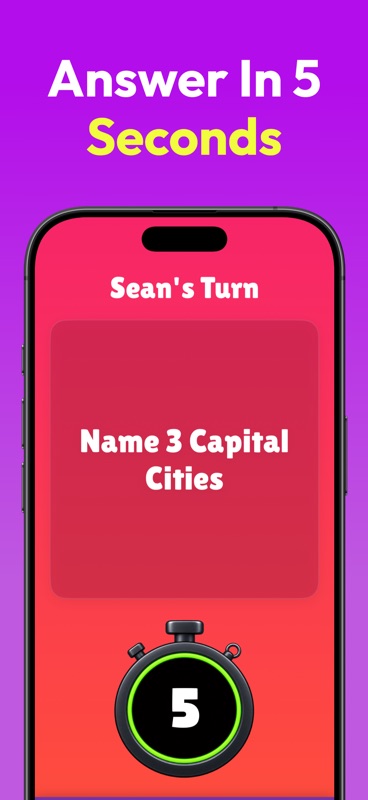 5 Second Guess - Group Game screenshot 1