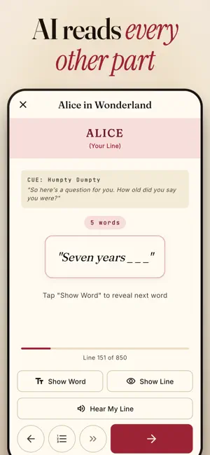 LineRunner — Learn Your Lines screenshot 2