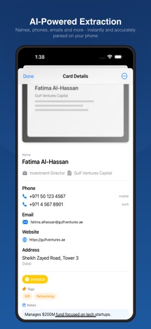 Business Card Scanner OCR Screenshot 2 of 8