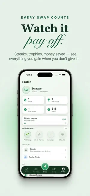 Swap & Grow: Quit Bad Habits screenshot 4