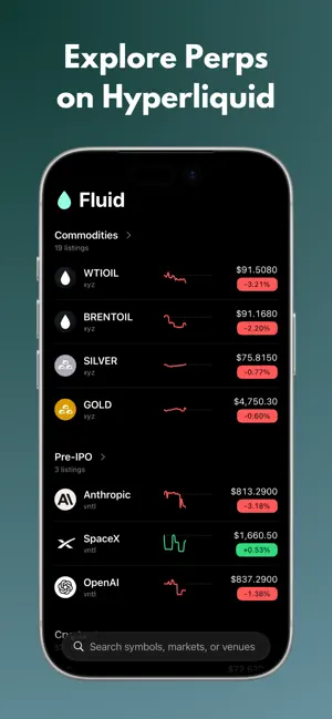 Fluid - Perps & Market Tracker screenshot 4