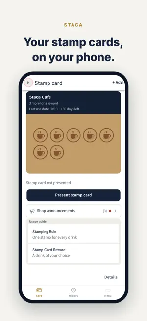 Staca: Loyalty Stamp Card screenshot 1