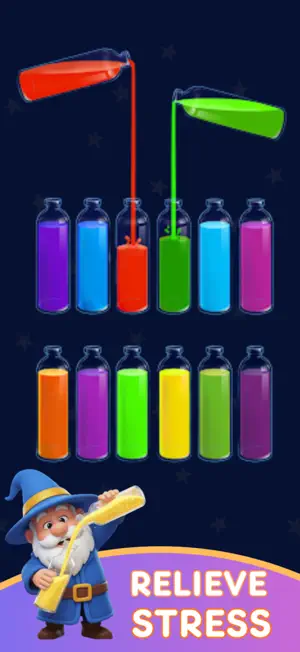 Bottle Sort: color magic sort screenshot 2