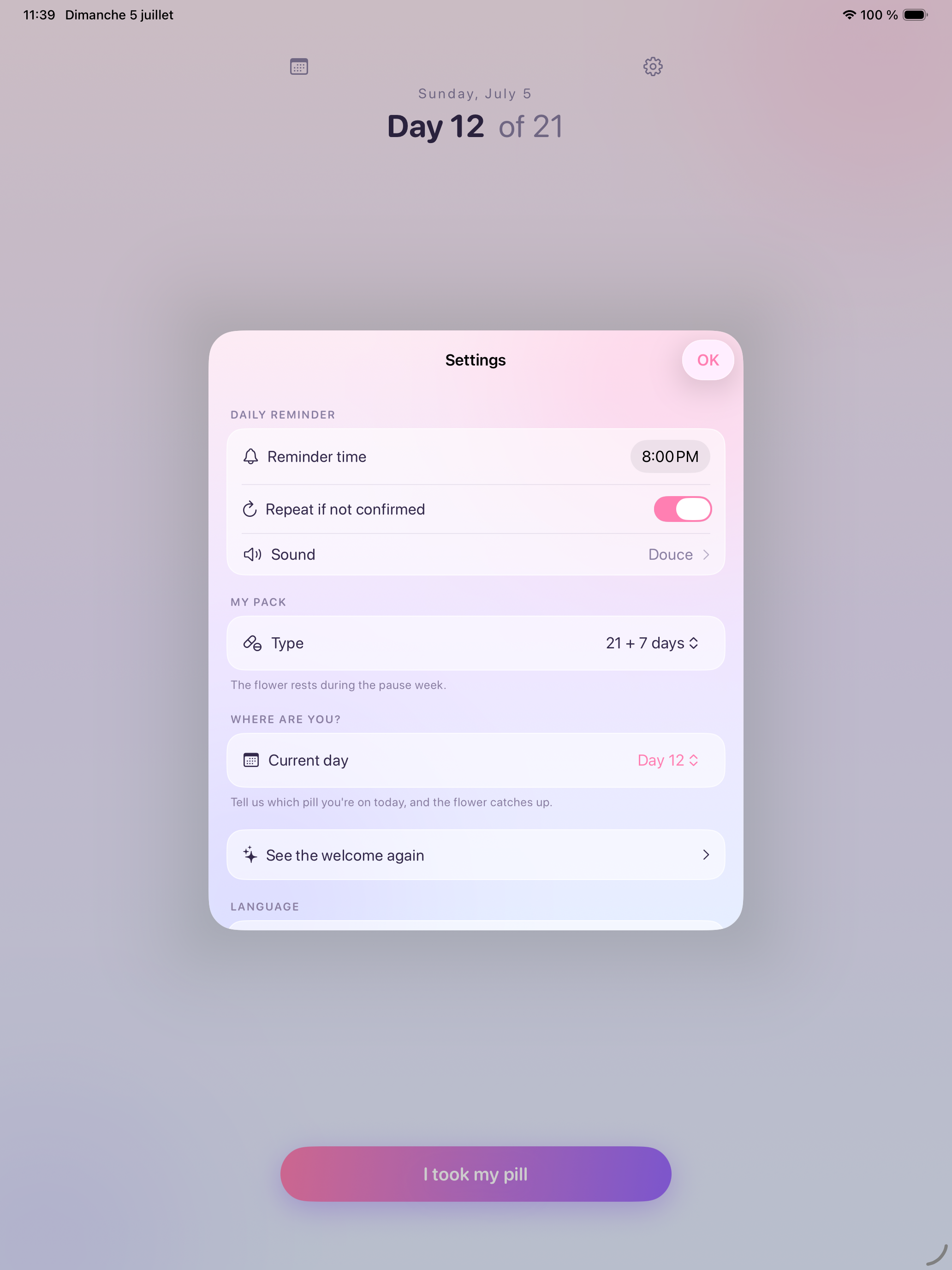 Marguerite: Pill Reminder screenshot 9