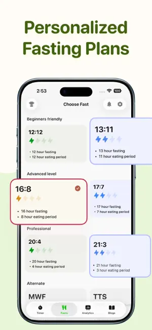 Fast: Fasting Tracker & Timer screenshot 2