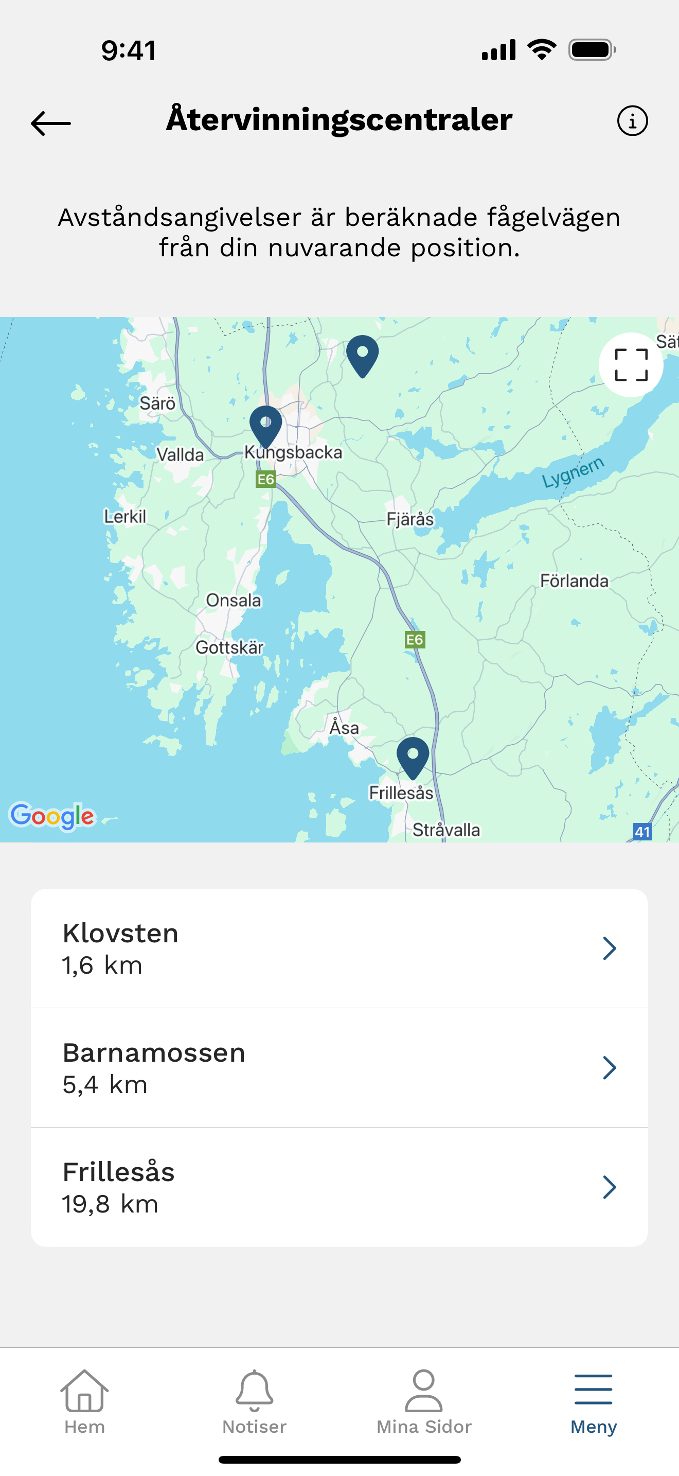 Kungsbacka Vatten & Avfallsapp