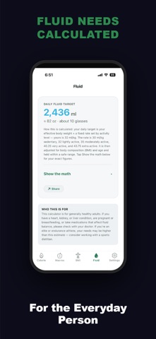 Macro & Calorie Calculator iPhone screenshot