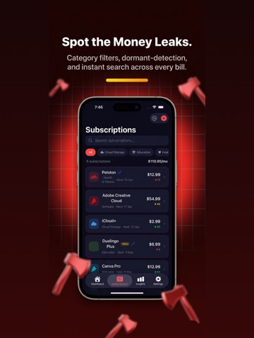 Subscription Tracker: SubAxe iPad screenshot