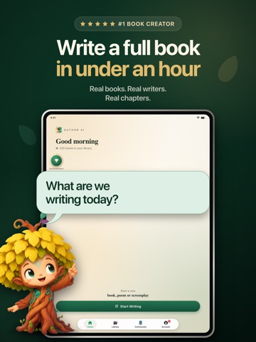 Book Creator: Author AI iPad screenshot