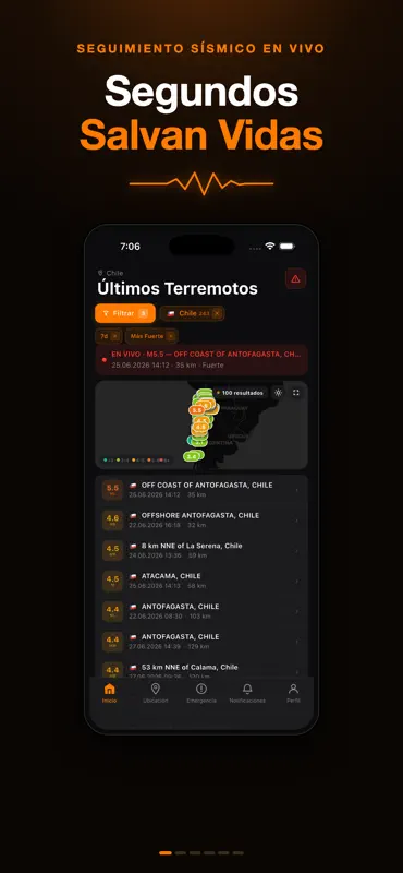 Sismos y Temblores: Alerta X screenshot 1 of 6
