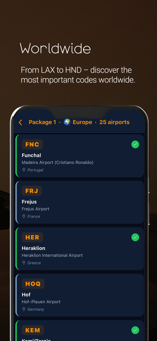 Airport Code Quiz Screenshot 4 of 6