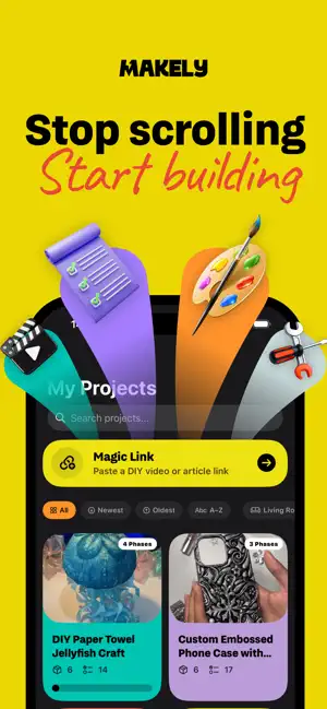 Makely: DIY Project Planner screenshot 1
