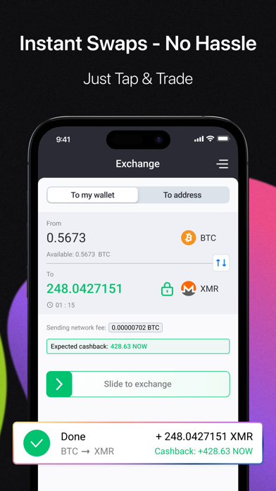 Screenshot #2 pour NOW Wallet: Buy & Swap Bitcoin