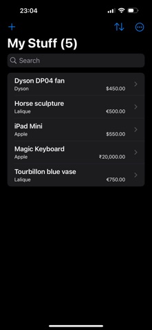 My Stuff 2025 edition screenshot