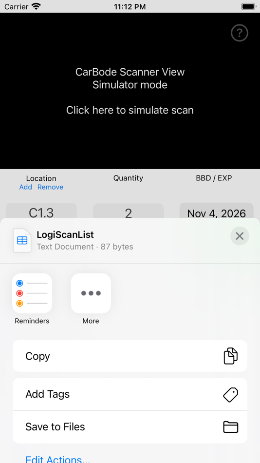 #6. LogiScan (iOS) Podle: Liam Rogers
