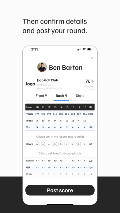 Jogo: #1 Social App for Golf Screenshot