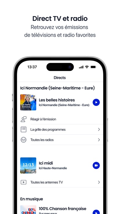 ici : actu locale, radio, TV Screenshot