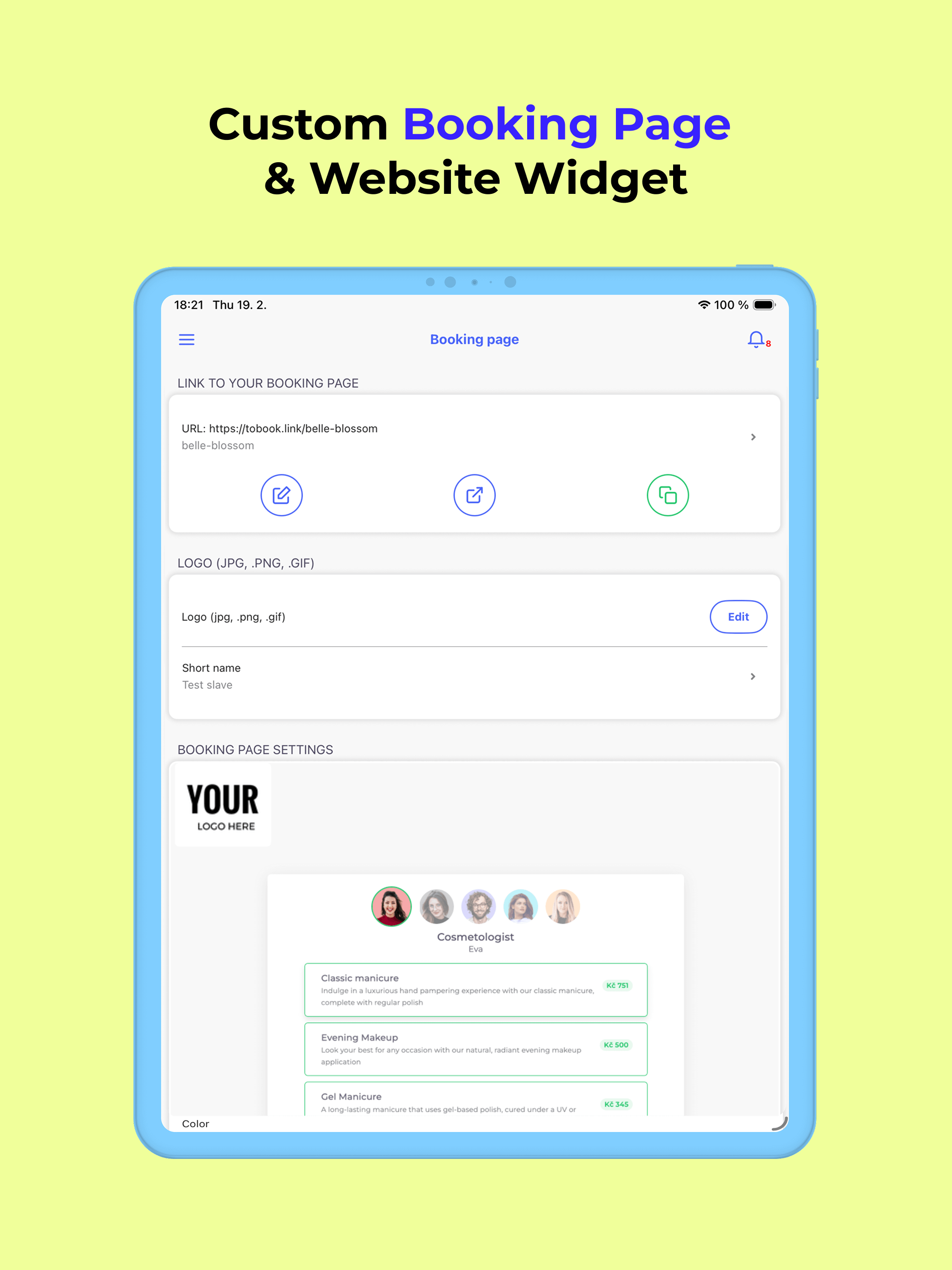 tobook.link: Booking System