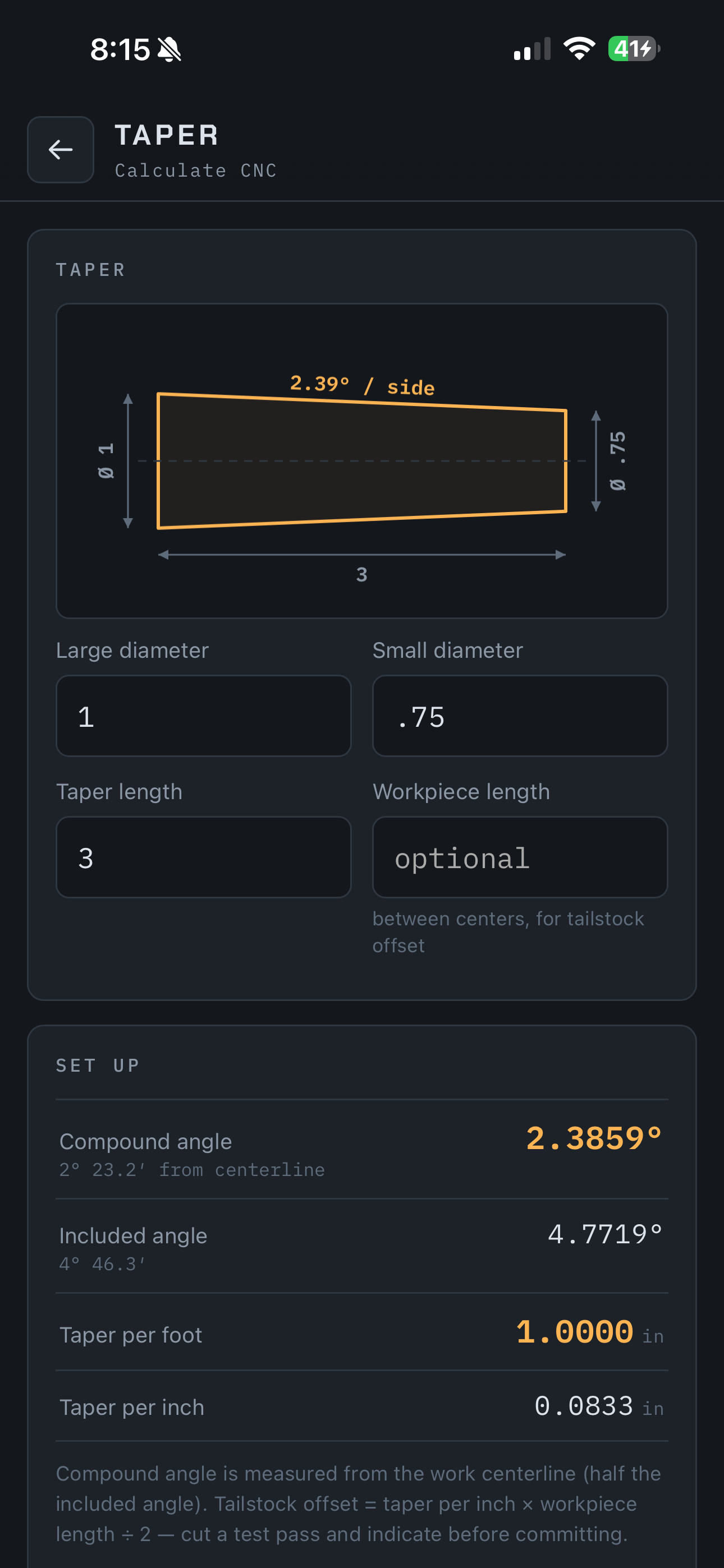Calculate CNC: Lathe G-Code screenshot 8