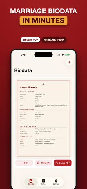 Marriage Biodata Maker: Rishta screenshot 4
