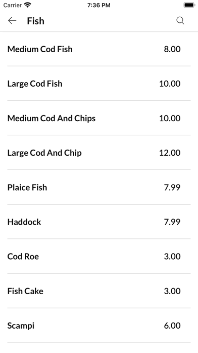 Marina Fish Bar. Screenshot