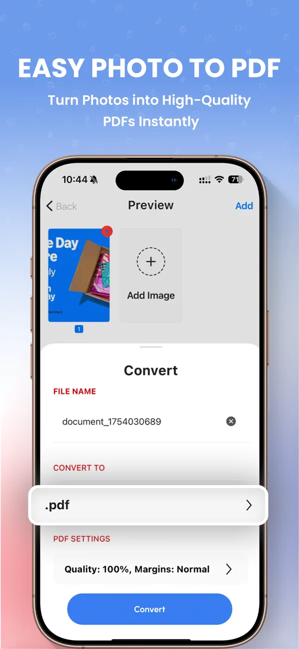 #3. PDF Converter: Photo to PDFs (iOS) By: Rhophi Analytics LLP