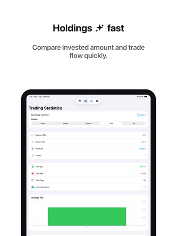 Toffs: Trade & Dividend Log iPad screenshot