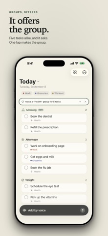 Offhand: Voice To Do & Notes iPhone screenshot