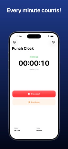 Punch Clock - Work Hours Screenshot 2 of 5