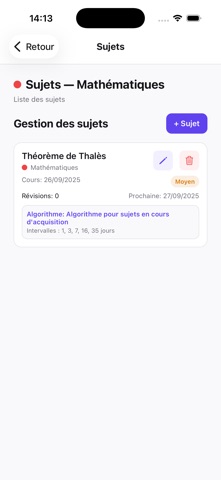 The Study App (TSA) screenshot