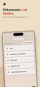 BackPack - Din rejseoversigt screenshot