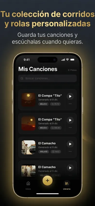 Belika: Corridos & Regional IA screenshot 5