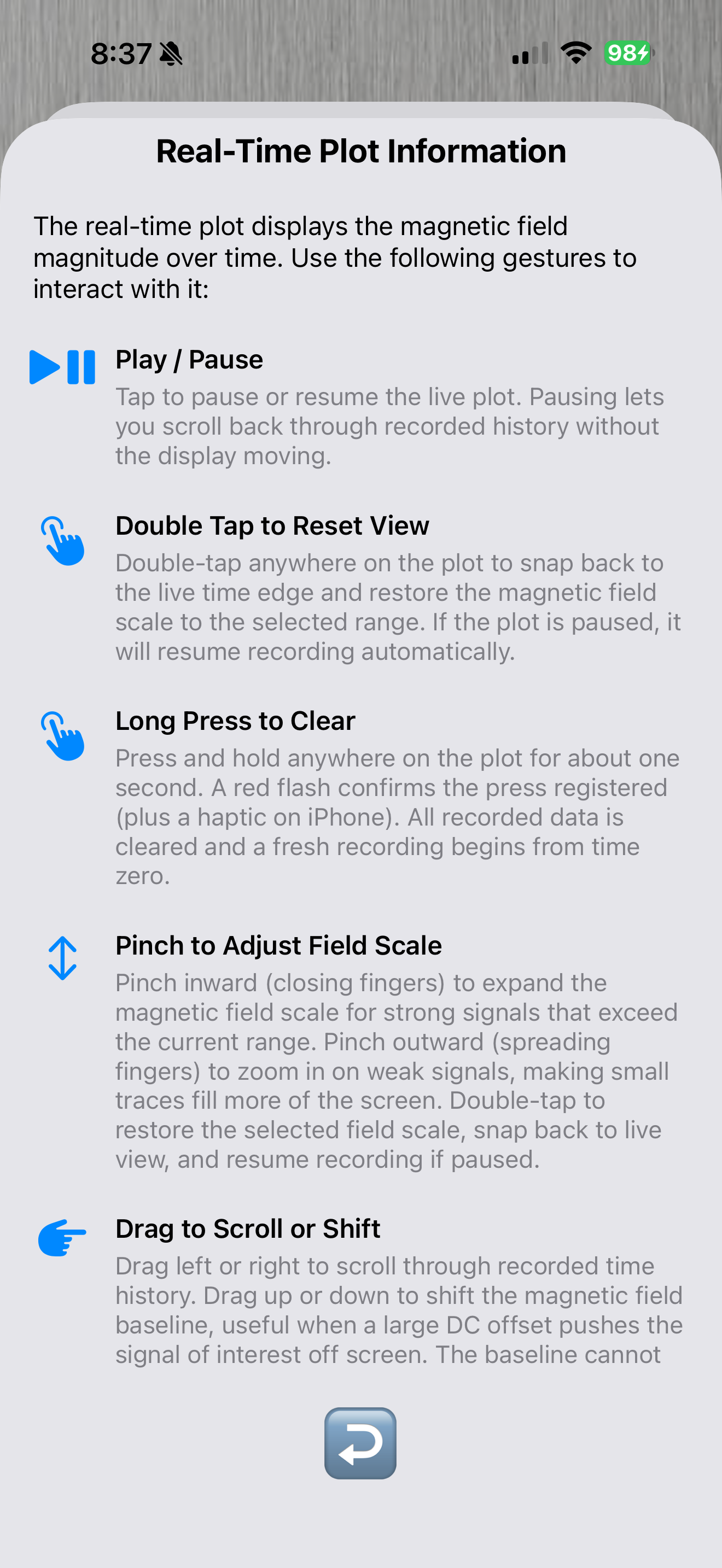 Tesla Field Meter screenshot 5