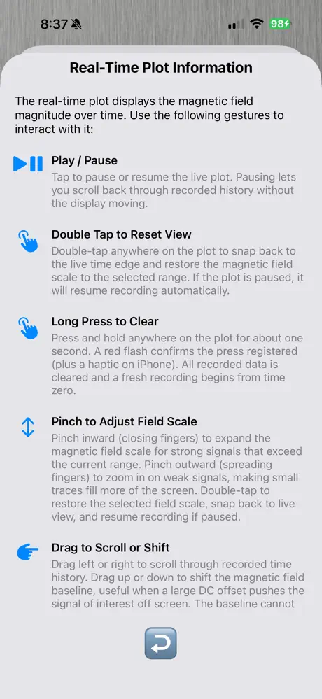 Tesla Field Meter screenshot 4