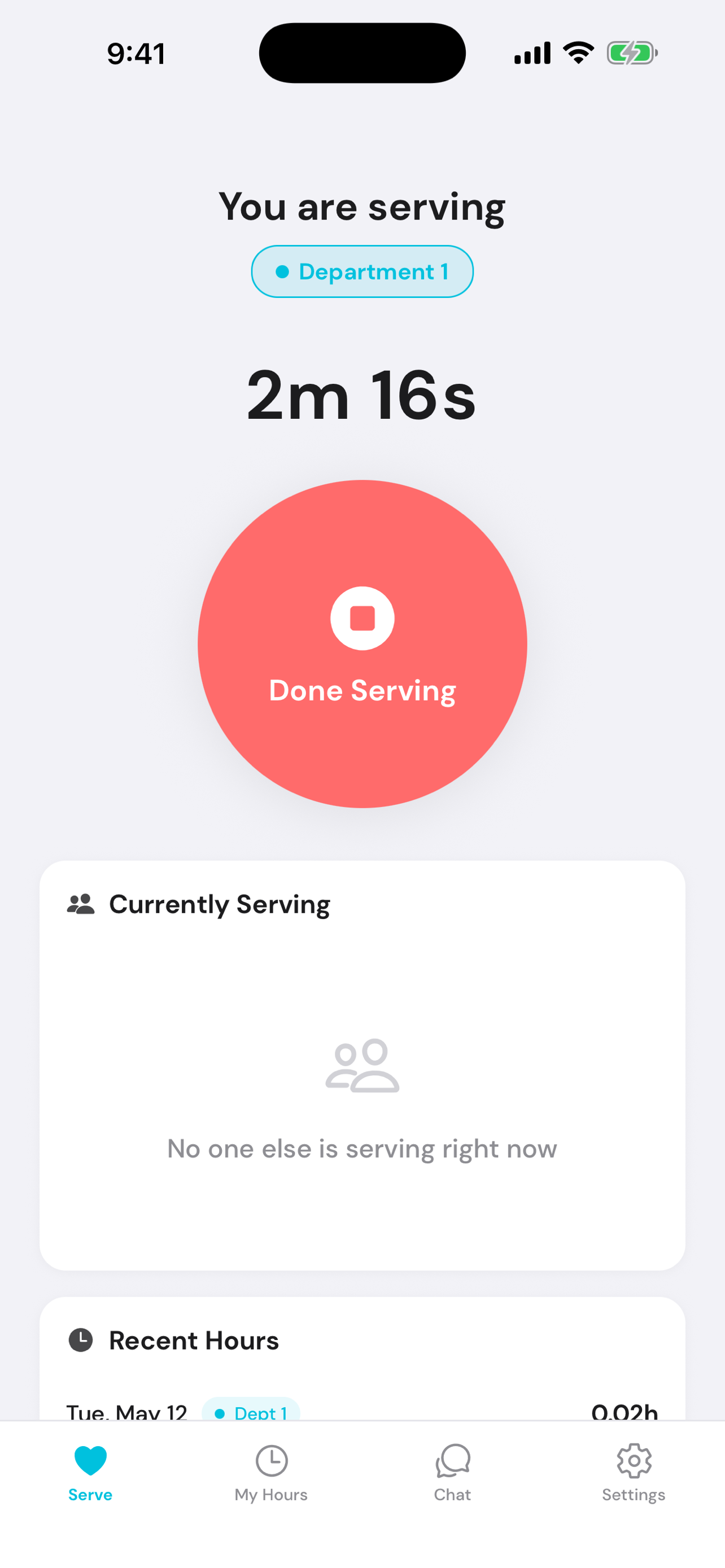 ServeHours