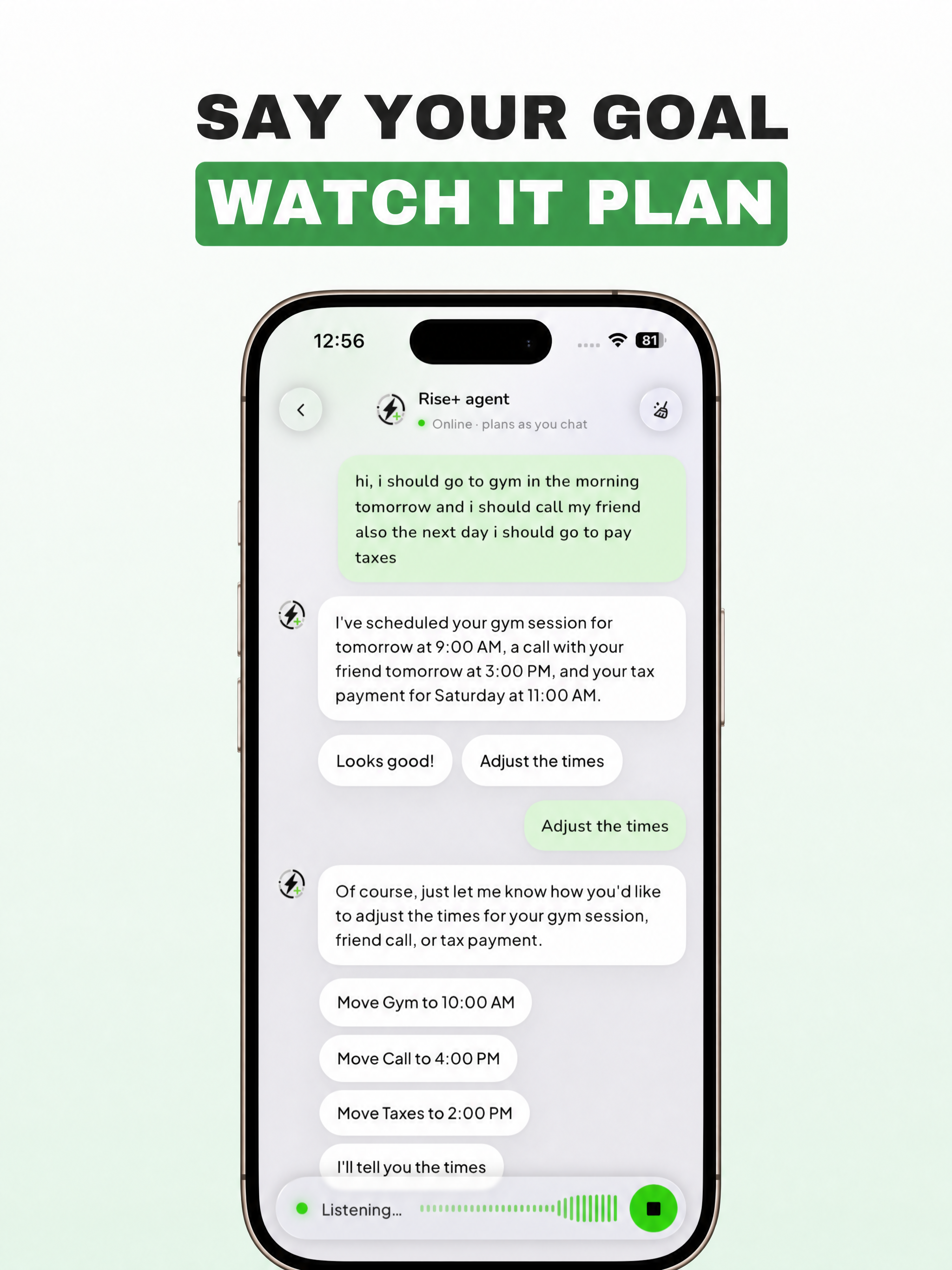 Rise+: AI Planner & Scheduler screenshot 8