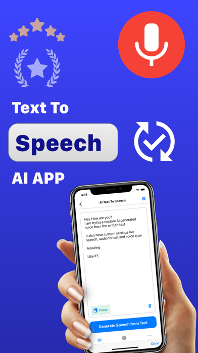 Voiceover - AI Text To Speech Screenshot