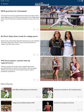 Nogales International iPad screenshot