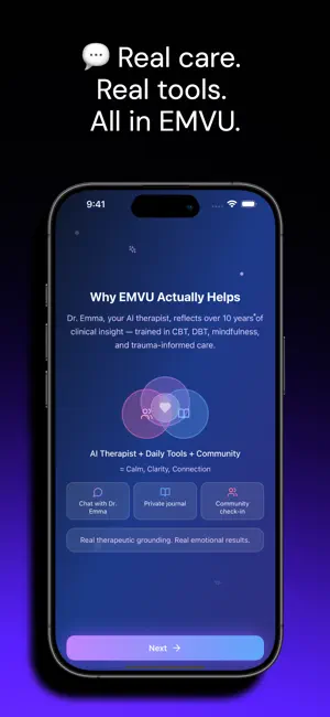 EMVU: AI Therapy & Journal screenshot 2