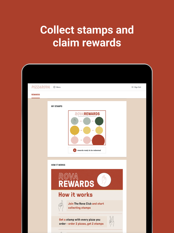 Pizzarova iPad screenshot 7 - Food & Drink app