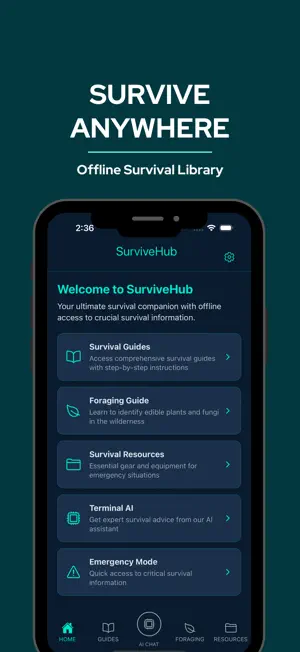 SurviveHub - Survival guide screenshot 1