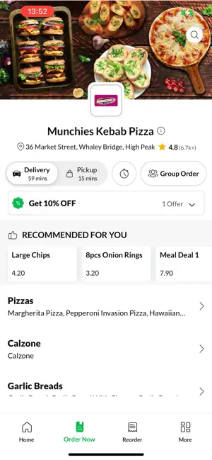 Munchies Kebab Pizza screenshot 2