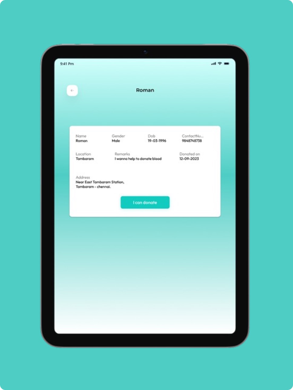 iPad screenshot