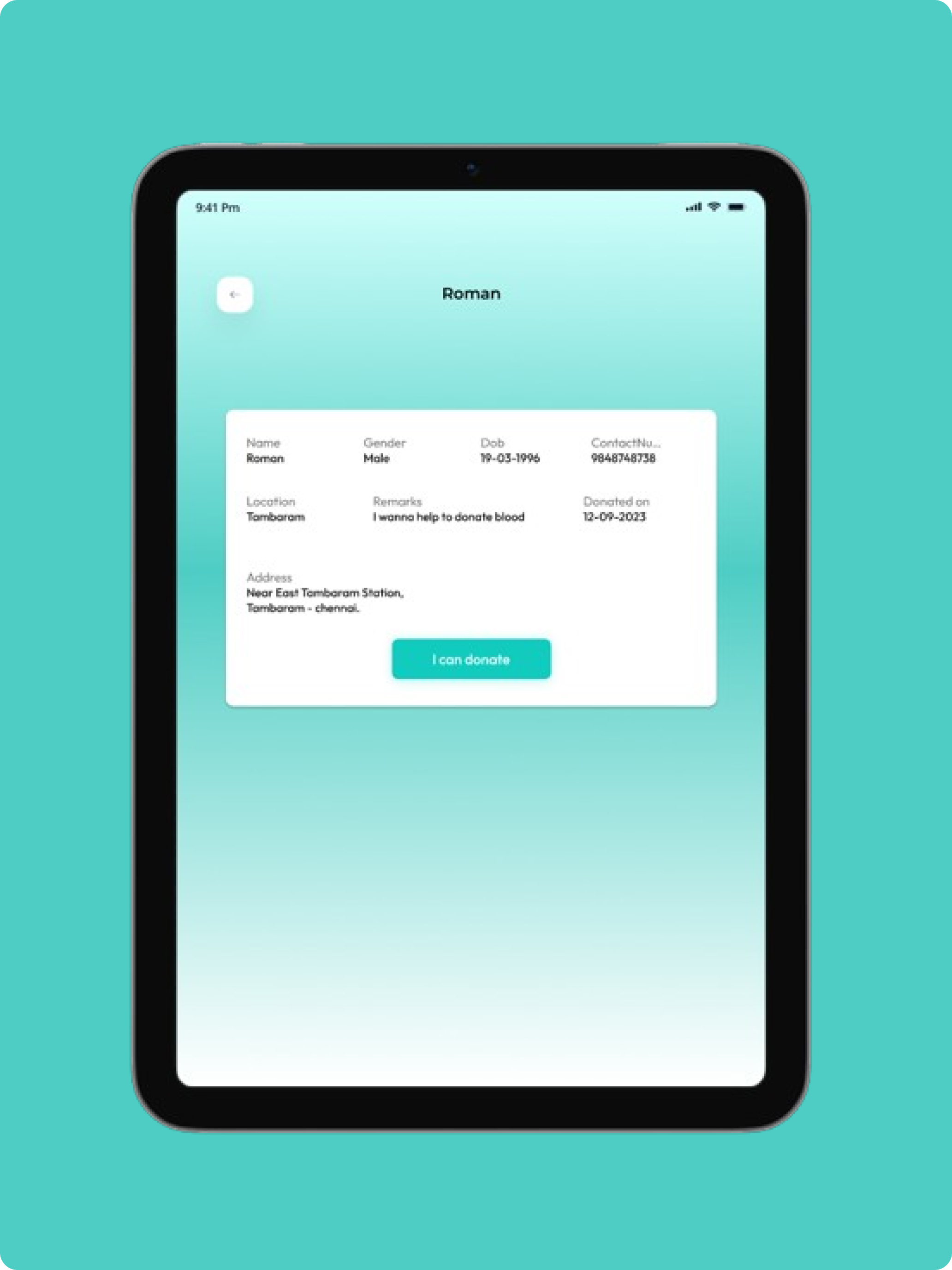 Fibdo Donor App