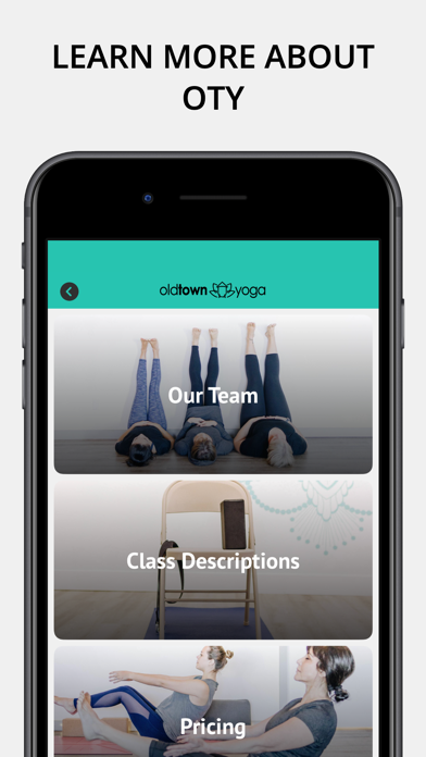 Old Town Yoga App Screenshot