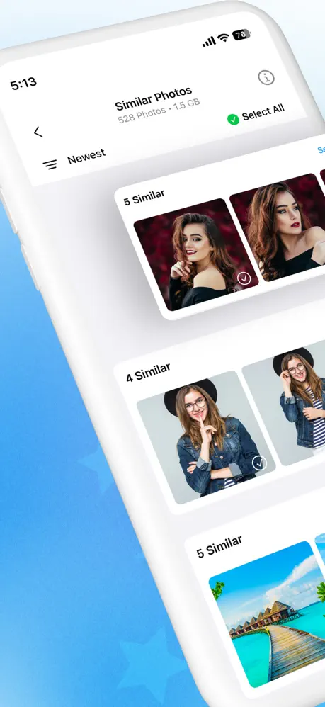 CleanPro categories screen