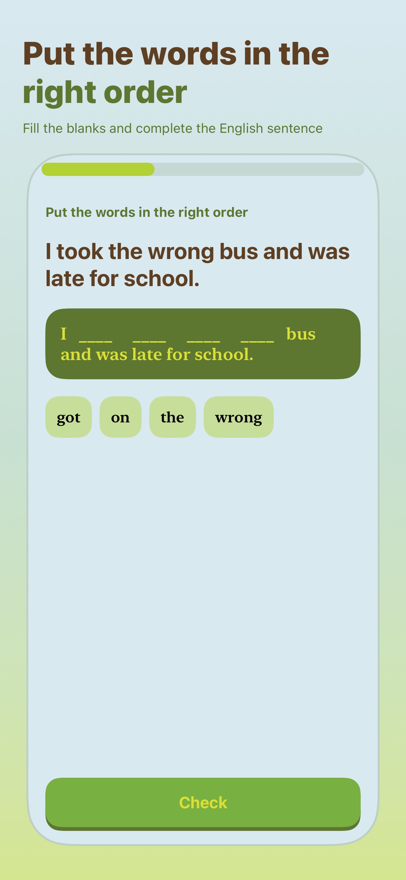 Screenshot 2 of Rearrange Grammar